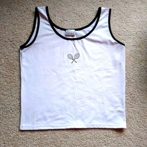 Vintage Lejay tennis crop XS